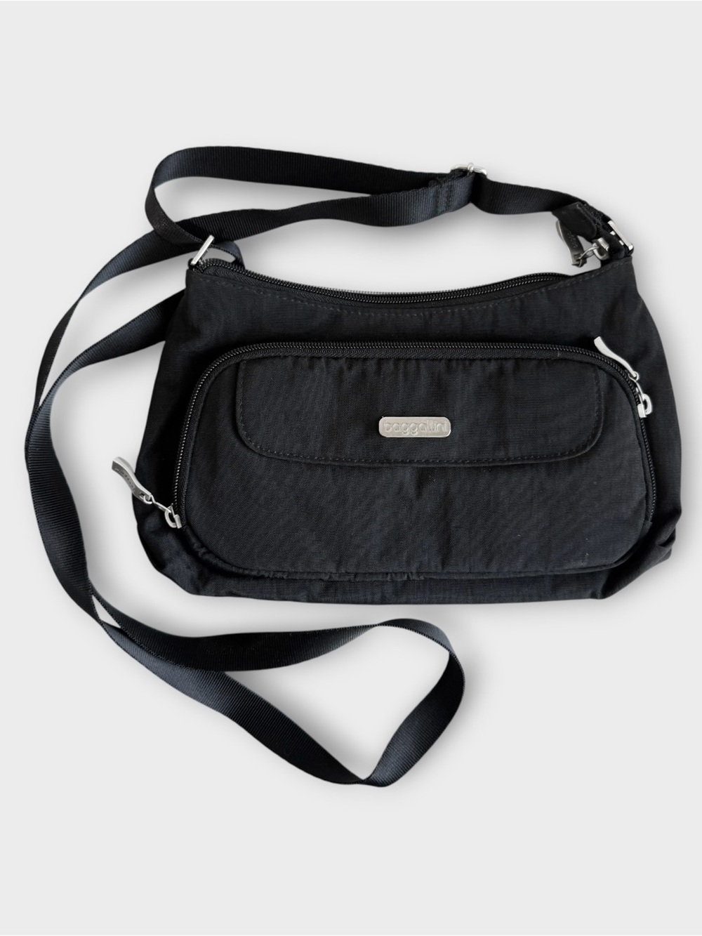 Baggallini Original Everyday Bag RFID Black Crossbody Bag